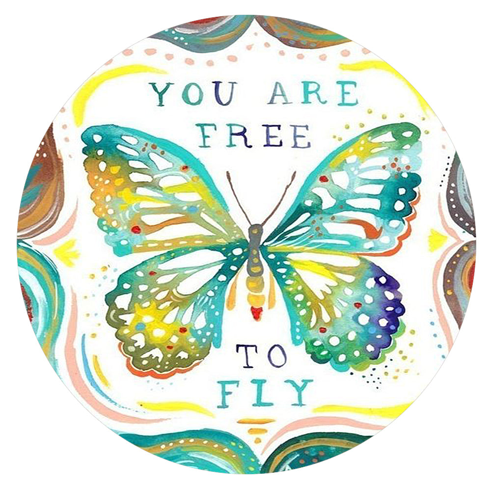 You Are Free To Fly Glass Snap - Gracie Roze