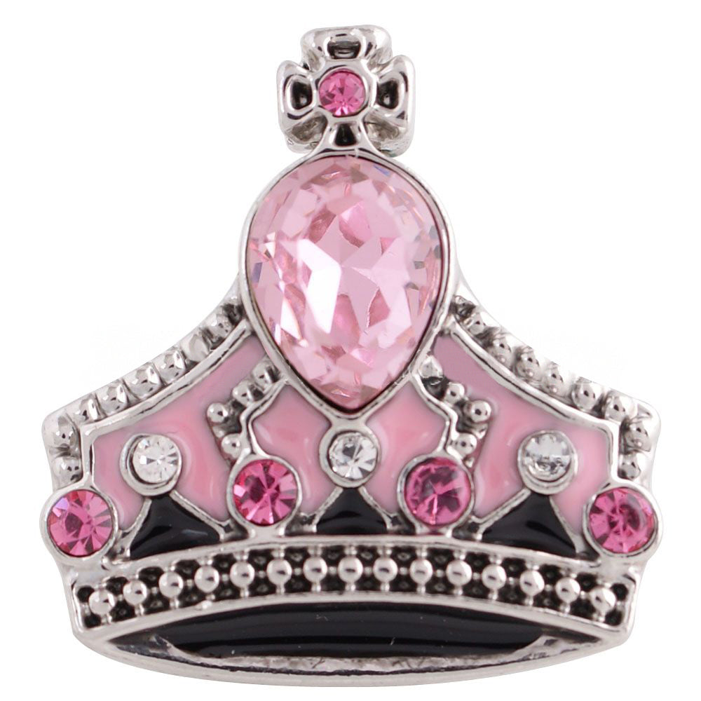 Pink Crystal Tiara Snap - Gracie Roze