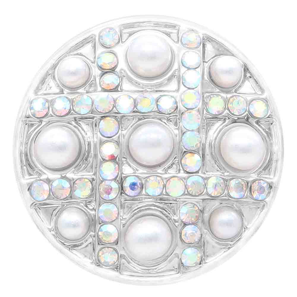 Pearl Grid Crystal Snap - Gracie Roze