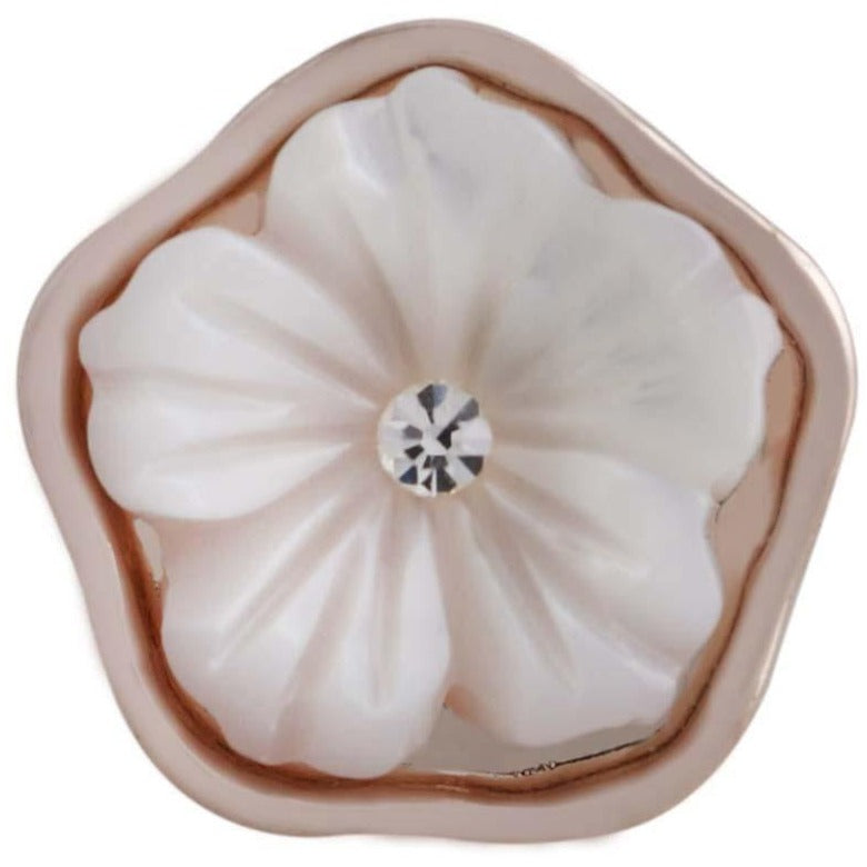 Shell Flower Rose Gold Mini Snap - Gracie Roze
