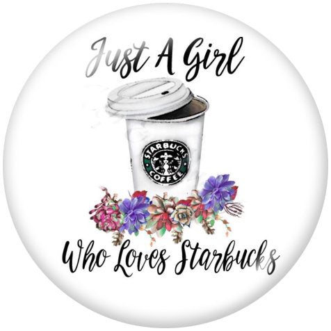 Who Loves Starbucks Glass Snap - Gracie Roze