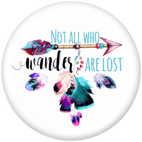 Not All Who Wander Glass Snap - Gracie Roze