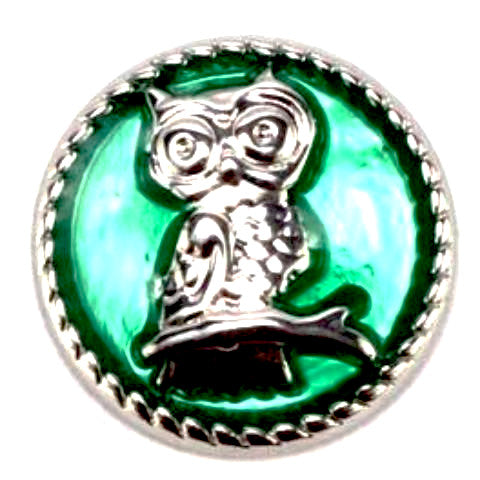 Green Owl Mini Snap - Gracie Roze