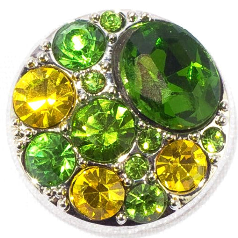 Green and Yellow Crystal Snap - Gracie Roze