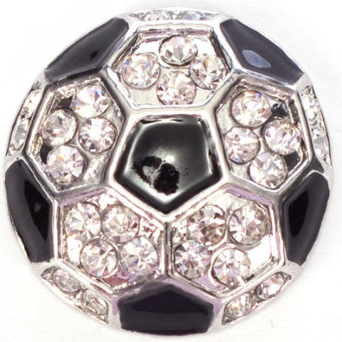 Soccer Ball Crystal Snap - Gracie Roze