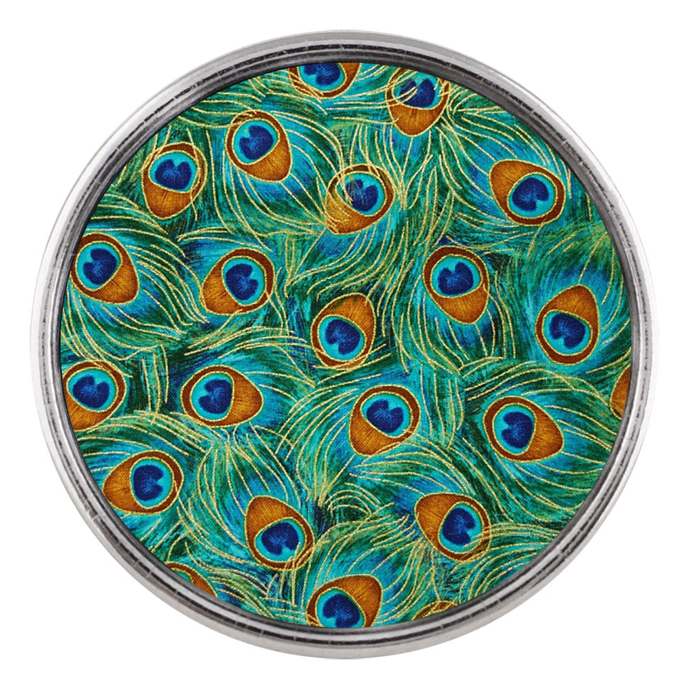 Birds of a Peacock Feather Glass Snap - Gracie Roze