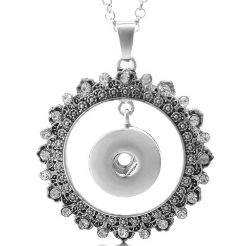 Crystal Sun Hanging Snap Necklace - Gracie Roze