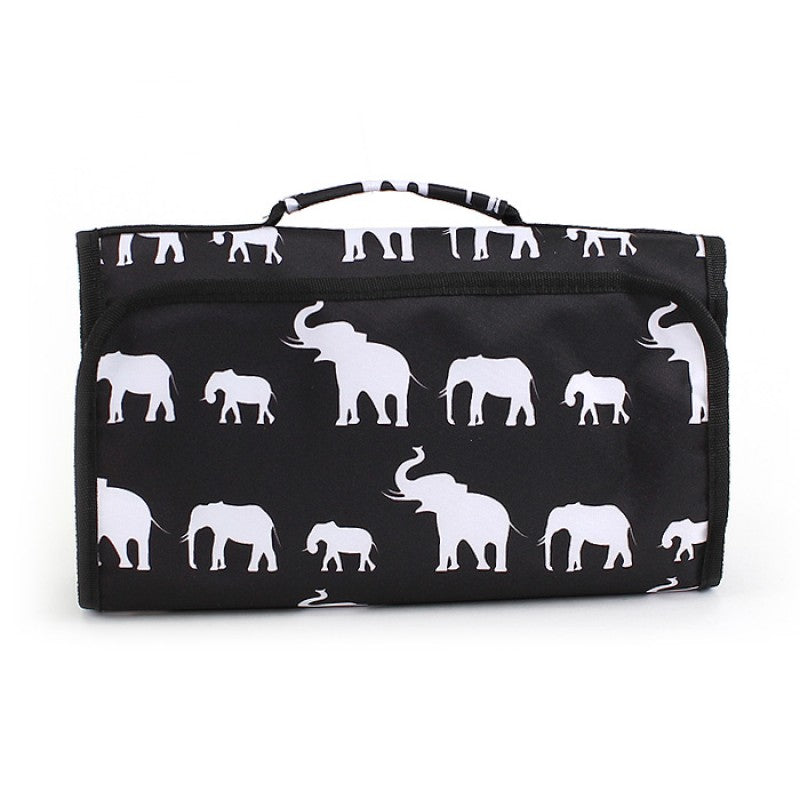 Elephant Roll Up Cosmetic Bag - Gracie Roze