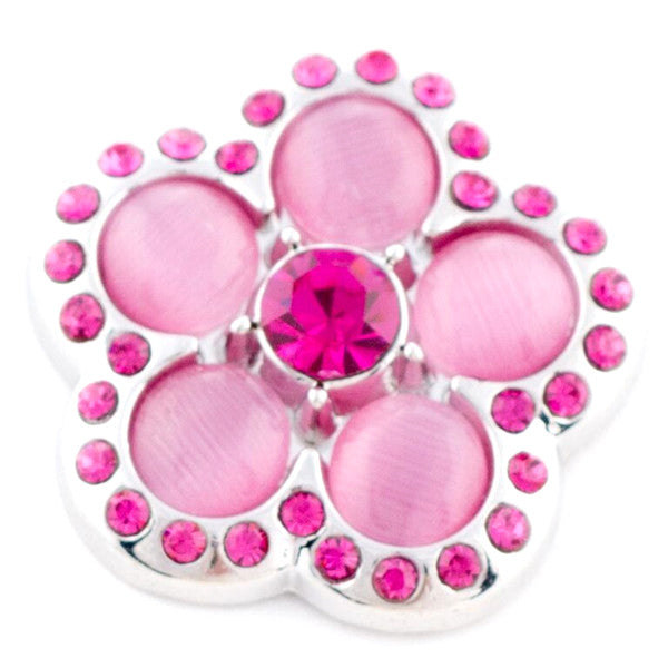 Groovy Bright Pink Flower Snap - Gracie Roze