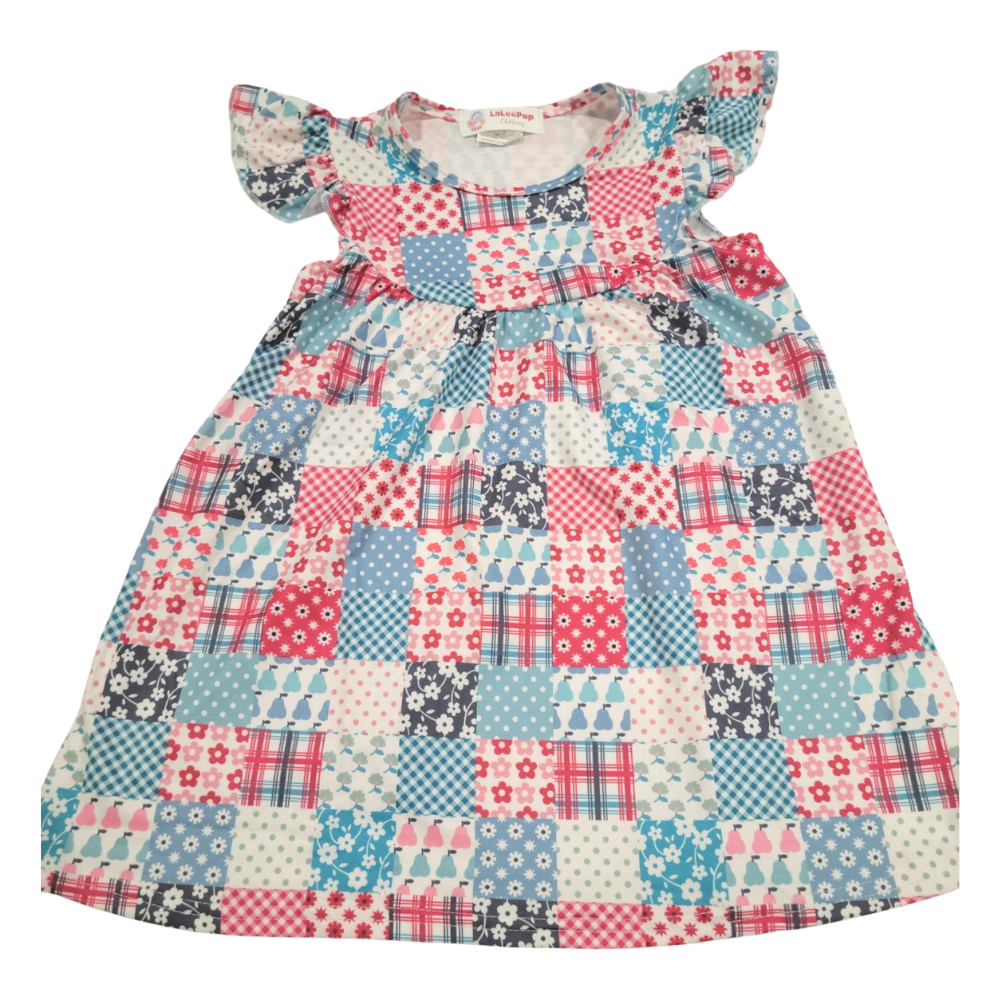 Spring Patches Girls Dress - Gracie Roze