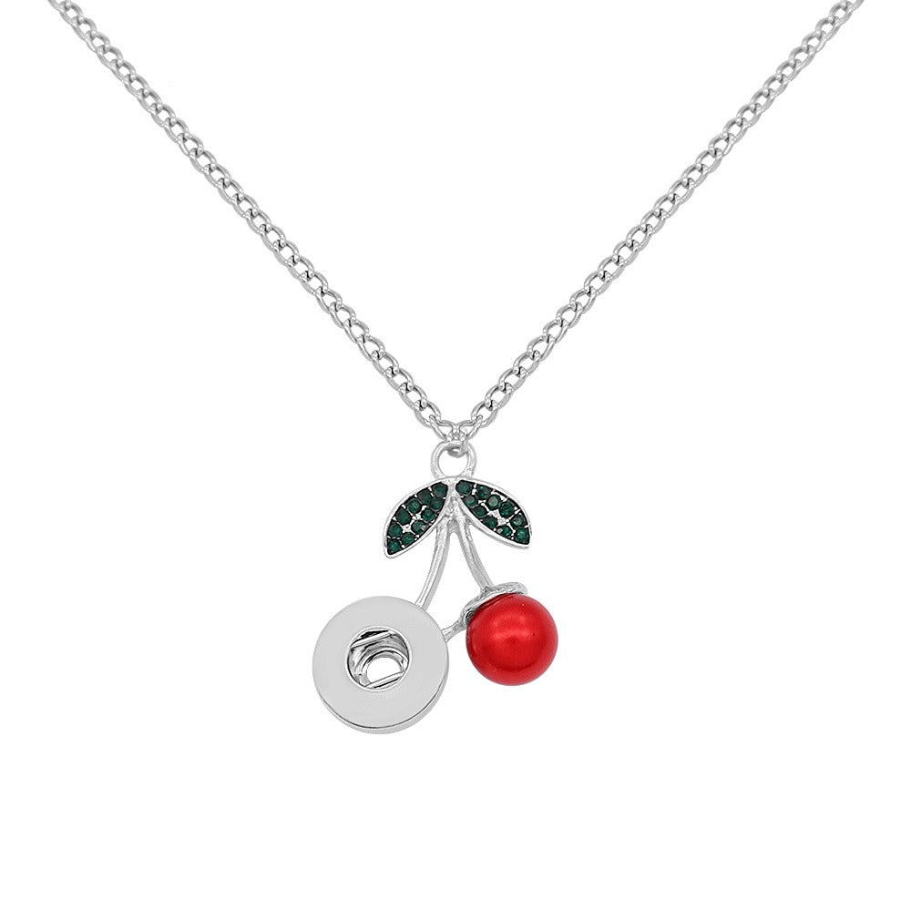 Crystal Cherry Mini Necklace - Gracie Roze