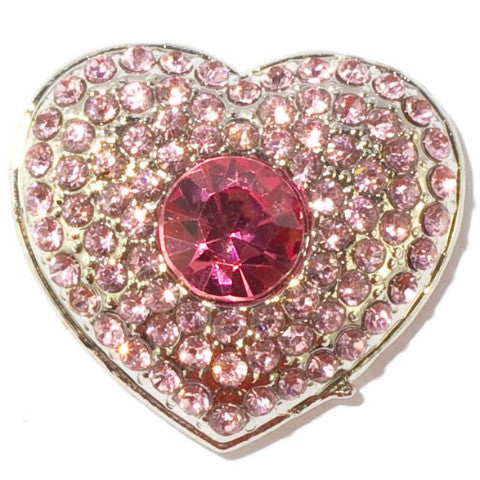 Heart Shaped Pink Snap - Gracie Roze