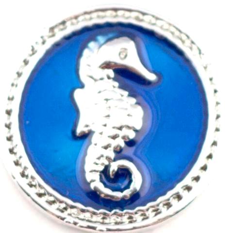 Blue Seahorse Snap - Gracie Roze