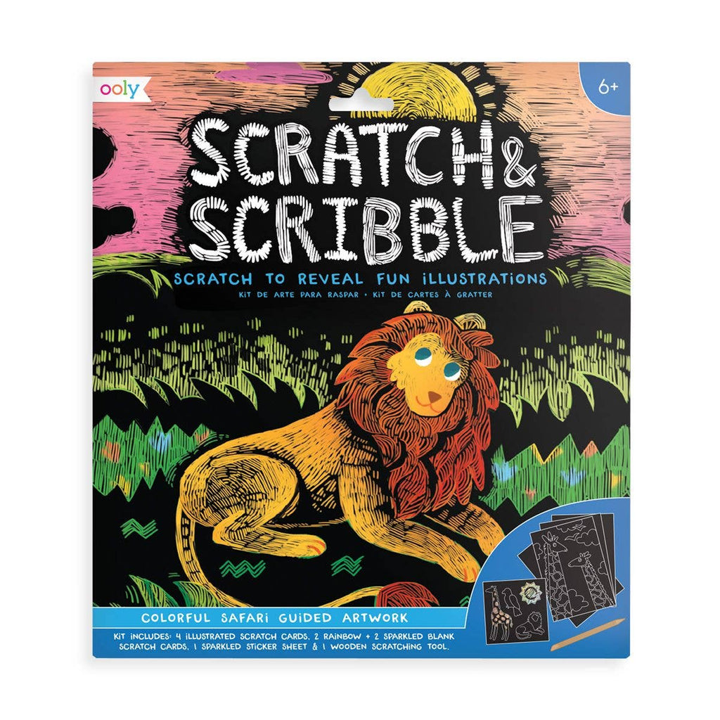 Colorful Safari Scratch & Scribble - Gracie Roze