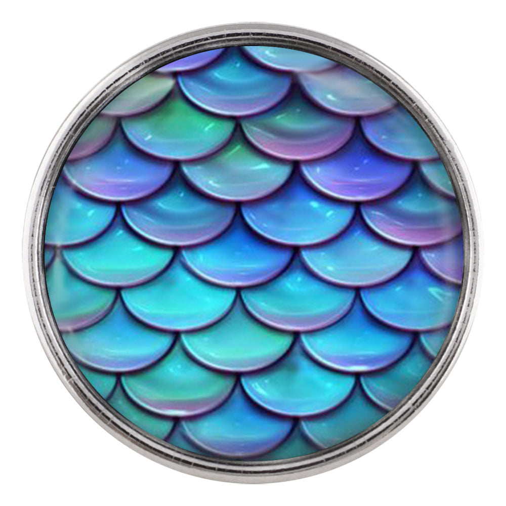 Mermaid Scales Glass Snap - Gracie Roze