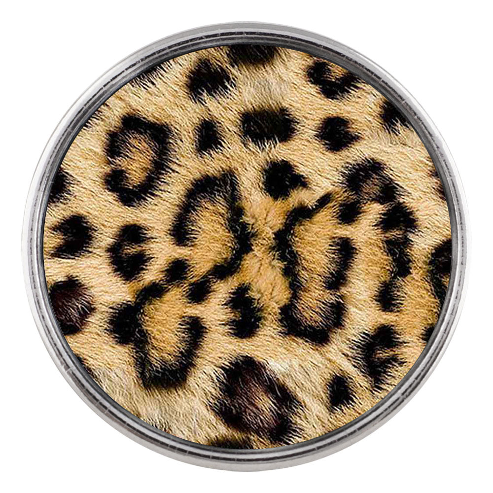 Cheetah Print Glass Snap - Gracie Roze