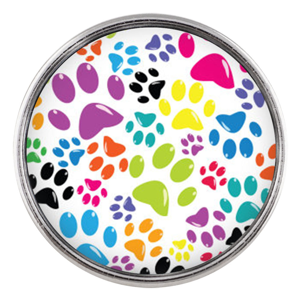 Colorful Paws Glass Snap - Gracie Roze