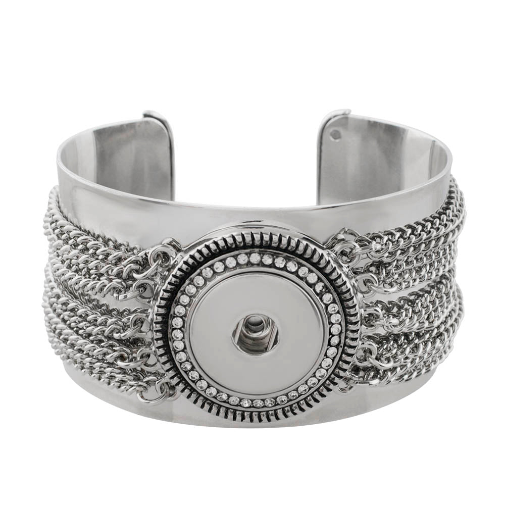 Chain Cuff Snap Bracelet - Gracie Roze