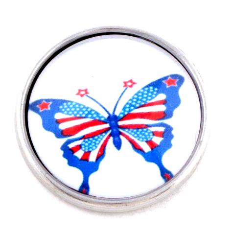 Patriotic Butterfly Snap - Gracie Roze