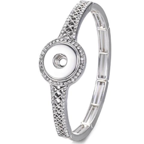Elastic Thin Crystal Snap Bracelet - Gracie Roze