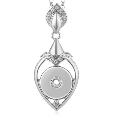 Elfish Crystal Pendant Snap Necklace - Gracie Roze