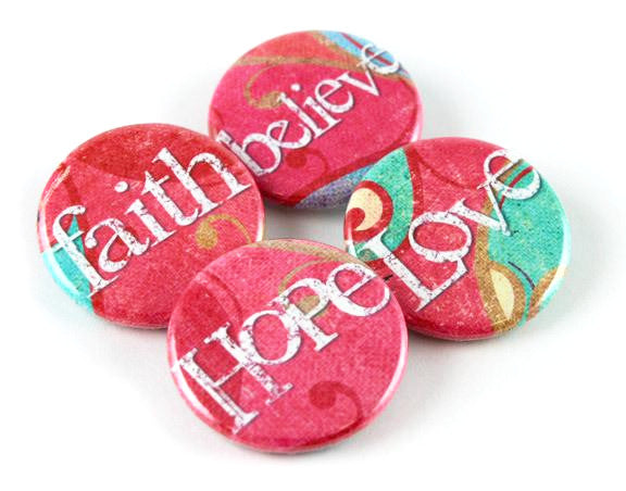 Faith Love Hope Believe Snaps - Gracie Roze