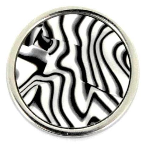 Black and White Swirl Coin - Gracie Roze