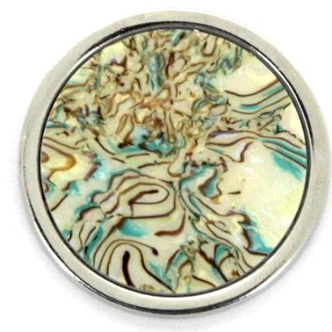 Silver Ocean Sand Swirl Coin - Gracie Roze