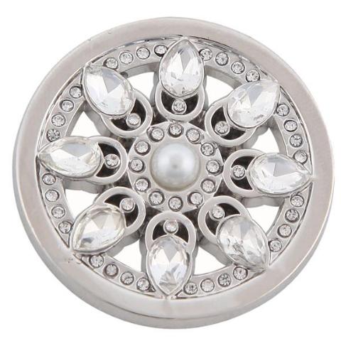 Silver Teardrop Petals Coin - Gracie Roze
