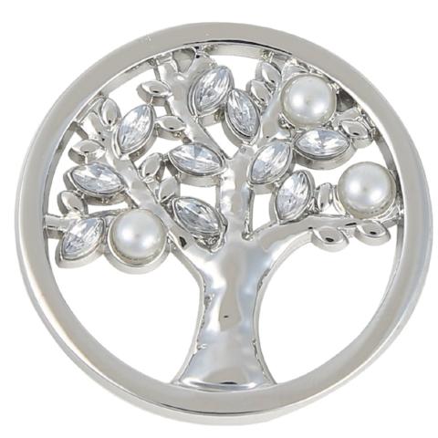 Silver Pearls Family Tree Coin - Gracie Roze