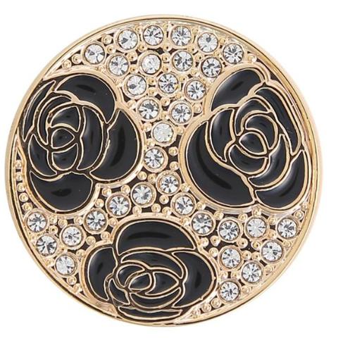 Elegant Black Rose Coin - Gracie Roze