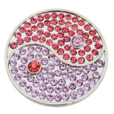 Purple and Pink Yin Yang Coin - Gracie Roze