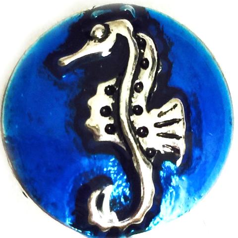 Deep Blue Seahorse Snap - Gracie Roze