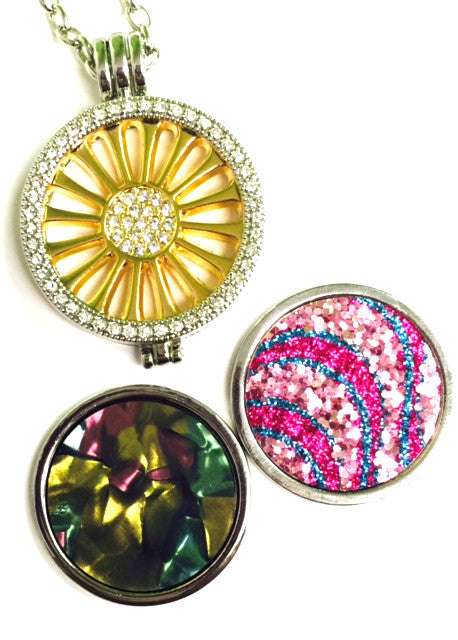 Pink Sand, Daisy, and Sea Glass Coin Set - Gracie Roze