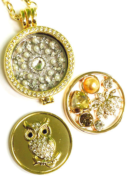 Pearls and Hearts,  Pearl Web, and Owl Coin Set - Gracie Roze