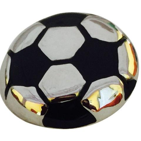 Silver Soccer Ball Snap - Gracie Roze