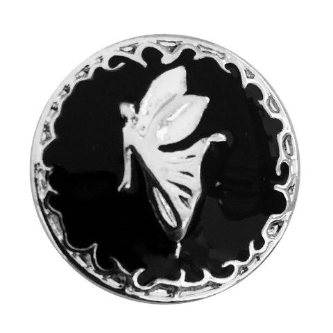 Black and Silver Fairy Angel Snap - Gracie Roze