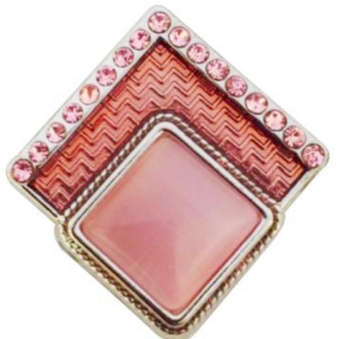Pink Squared Snap - Gracie Roze