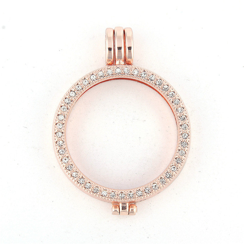 Pave Rose Gold Coin Holder - Gracie Roze