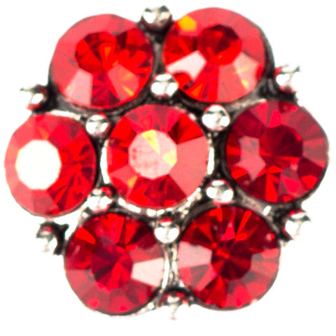 Chunky Red Crystal Snap - Gracie Roze