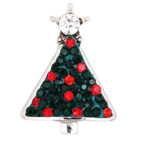 Dark Green and Red Christmas Tree Snap - Gracie Roze