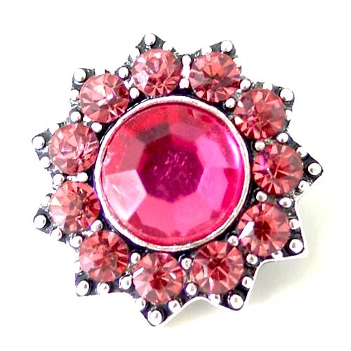 Pink Cluster Petal Snap - Gracie Roze