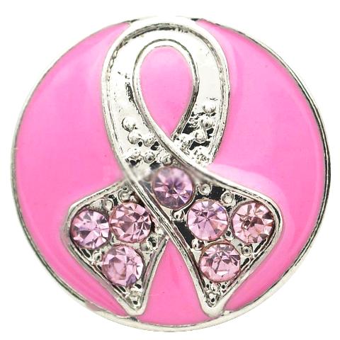Bright Pink Breast Cancer Snap - Gracie Roze