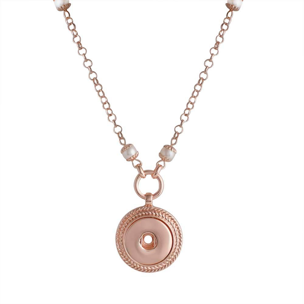 Rose Gold Braided Necklace - Gracie Roze