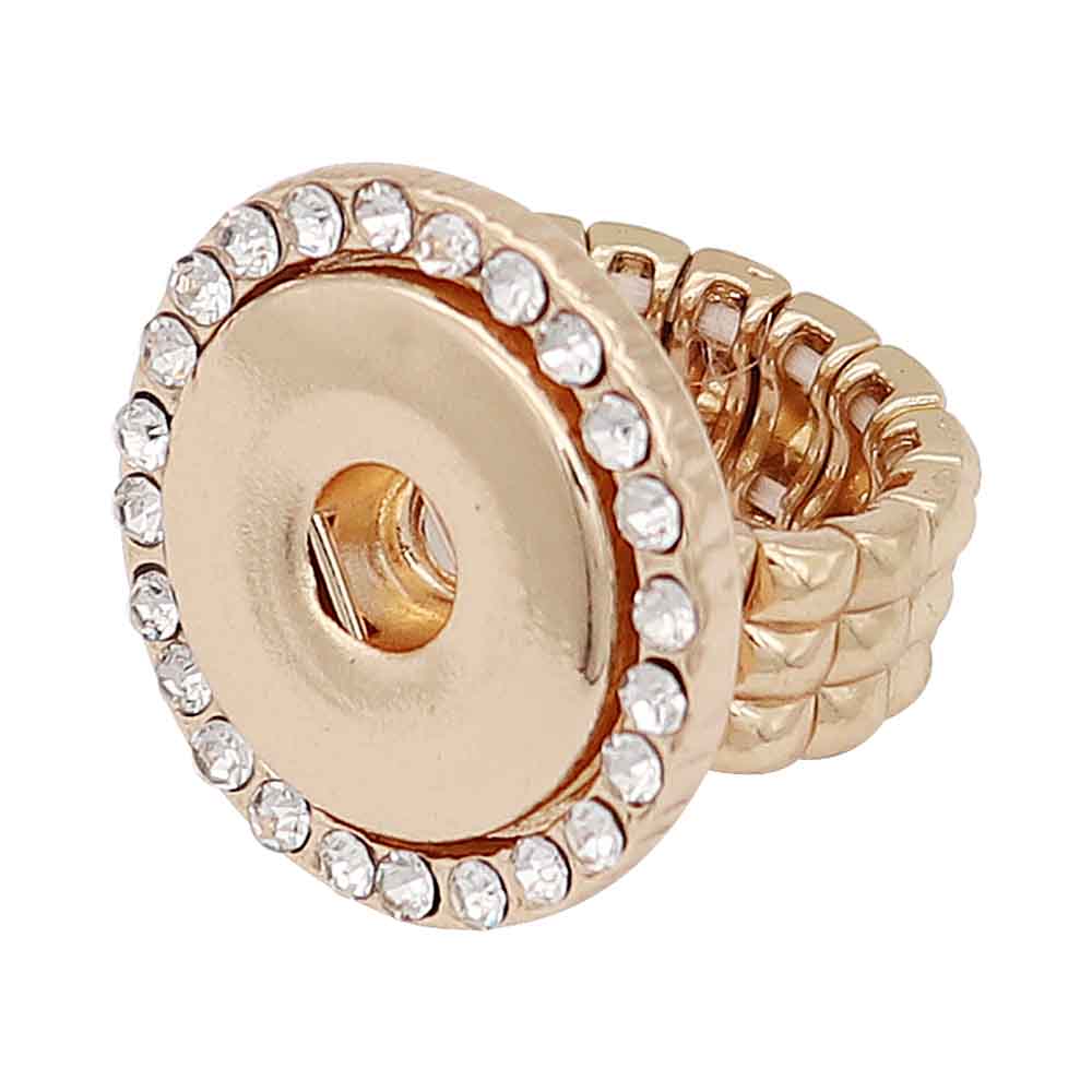 Gold Ring with Crystals - Gracie Roze