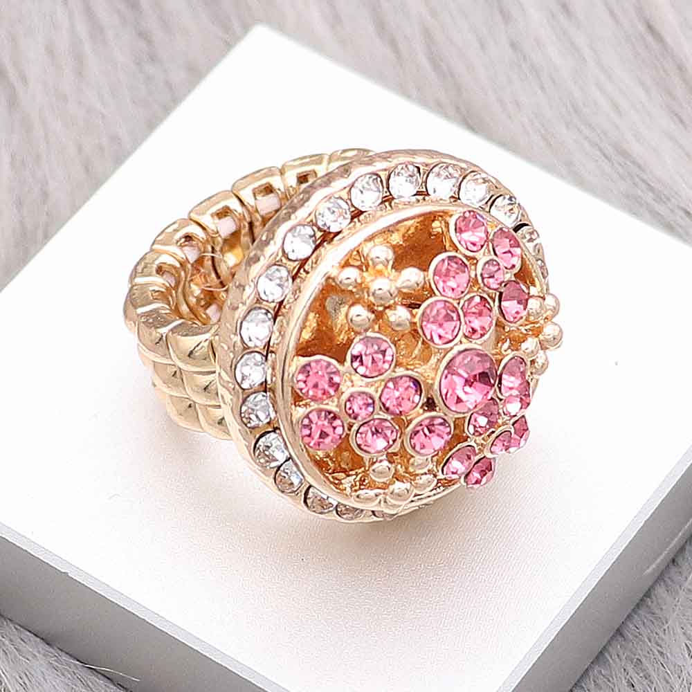 Gold Ring with Crystals - Gracie Roze