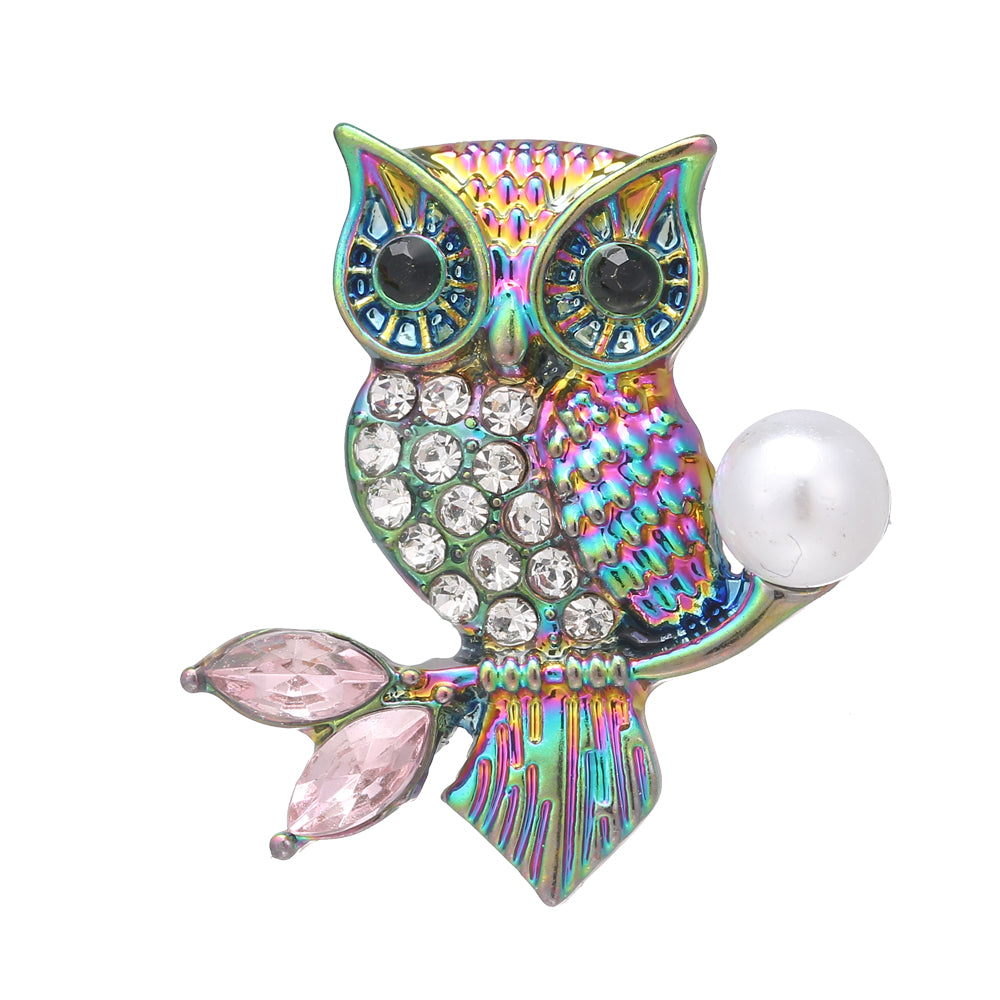 Iridescent Pink Owl Snap - Gracie Roze