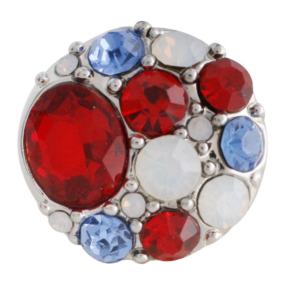 Red White Blue Cluster Snap - Gracie Roze