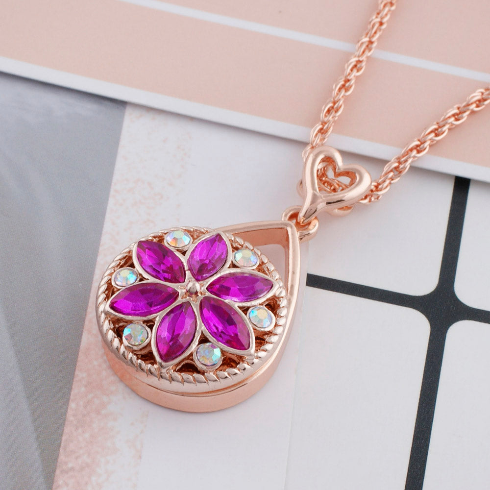 Rose Gold Delicate Bloom Pink Snap - Gracie Roze