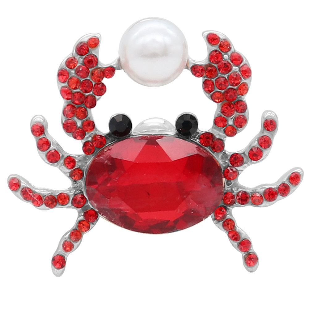 Crab Pearl Crystal Snap - Gracie Roze